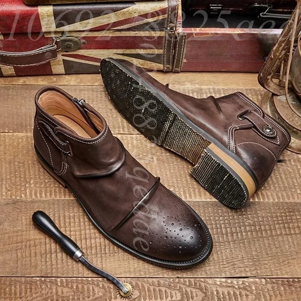Men's Brogue Toe Ankle Boots,  - огляд і ціна Formal Men Daily Wear Footwear