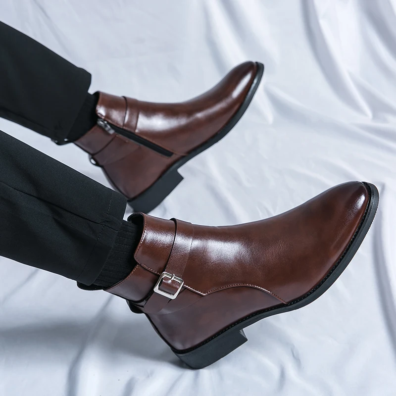 Fashion Designer Men's Pointed - огляд і ціна Men Formal Wear With Boots