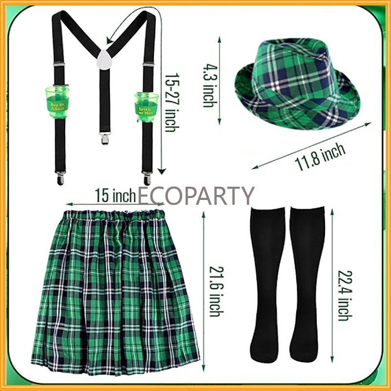St. Patricks Day Costume Set G - огляд і ціна Sock Garter Men
