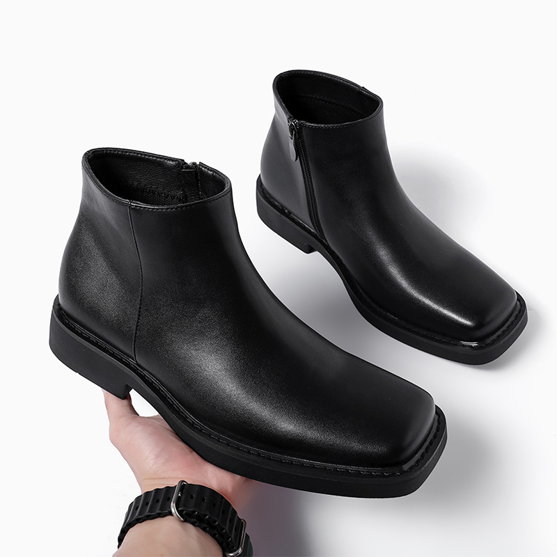 Luxury Fashion Black Men Casua - огляд і ціна Men Formal Wear With Boots