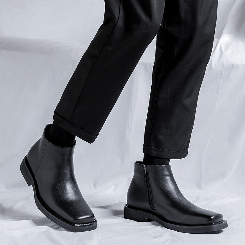 Luxury Fashion Black Men Casua - огляд і ціна Men Formal Wear With Boots
