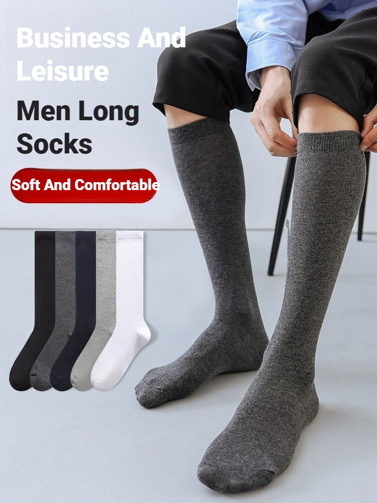1 Pair Men Solid Knee High Bus - огляд і ціна Sock Garter Men