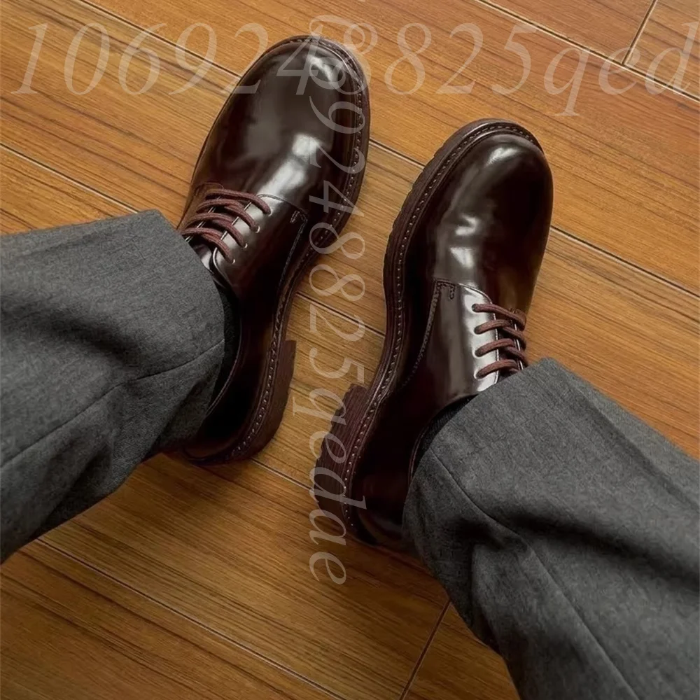 Men's Handmade Vintage Lace-Up - огляд і ціна Formal Men Daily Wear Footwear