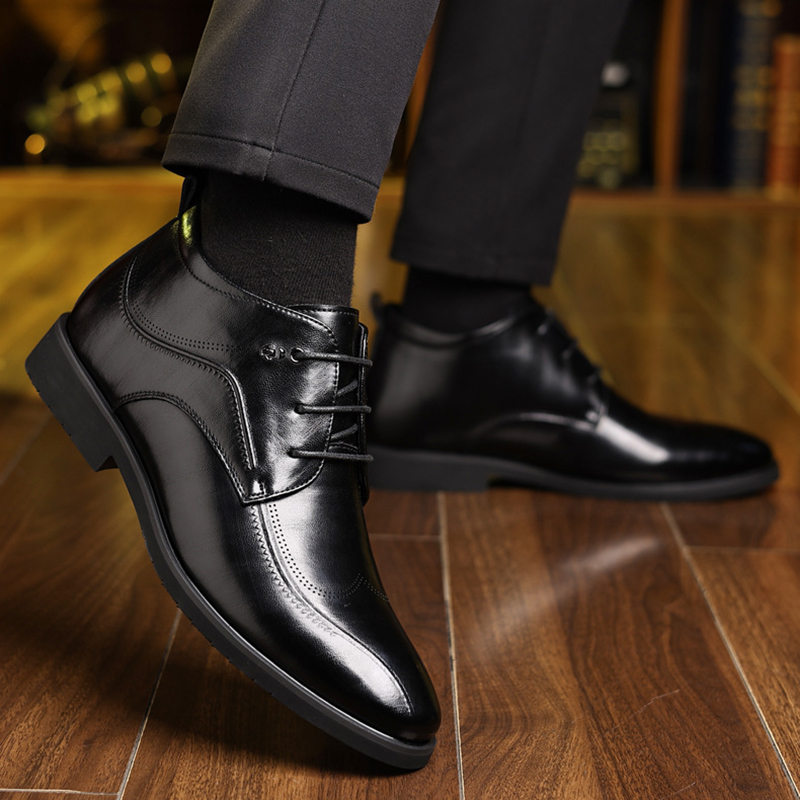 Men's Winter Leather Shoes Vel - огляд і ціна Men Formal Wear With Boots